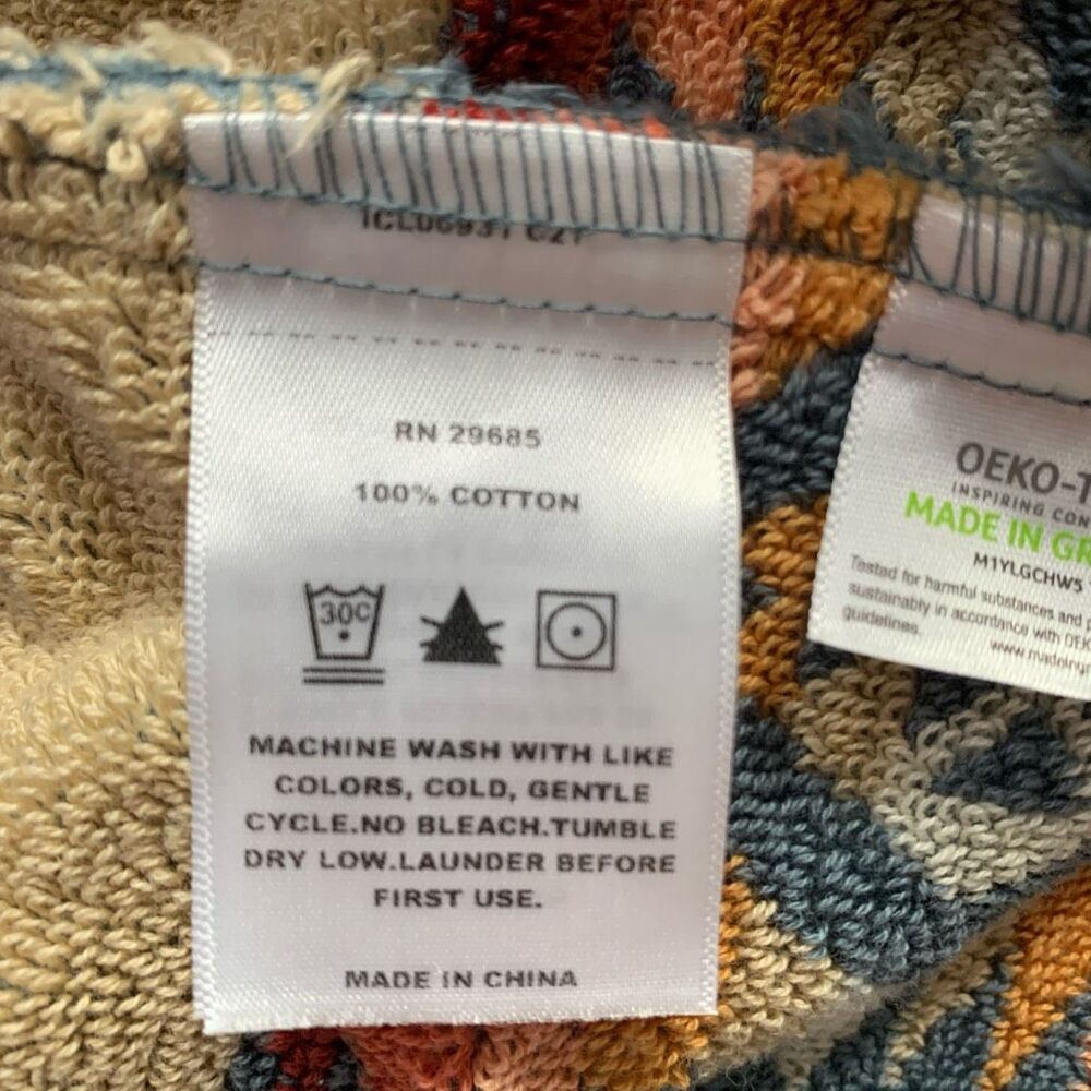 Pendleton Blue Multi Native Pattern Hooded Robe - Picture 9 of 11